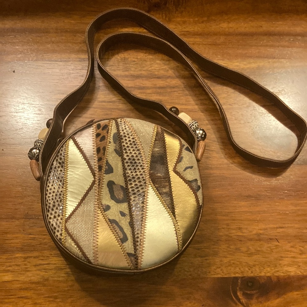 Carla Marchi leather cross body bag